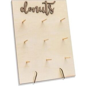 Llewyn Donut Wall Display Stand L Size Wood for Parties Events‎